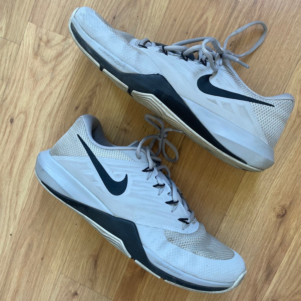 Nike Mens Lunar Prime Iron 2 II white and black Running Shoes Sneakers Size 11.5